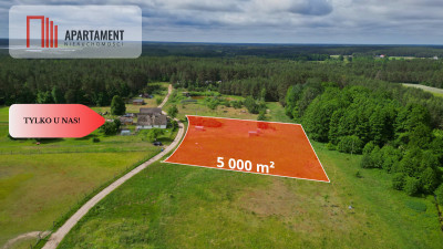 Działka 5000 m2 ze ścianą lasu raj dla duszy - Bukowiny  - Pomorskie