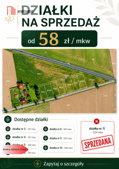 Działki Drzewianowo od 58 zł mkw - Drzewianowo  -
Kujawsko-Pomorskie Zdjęcie nr 8