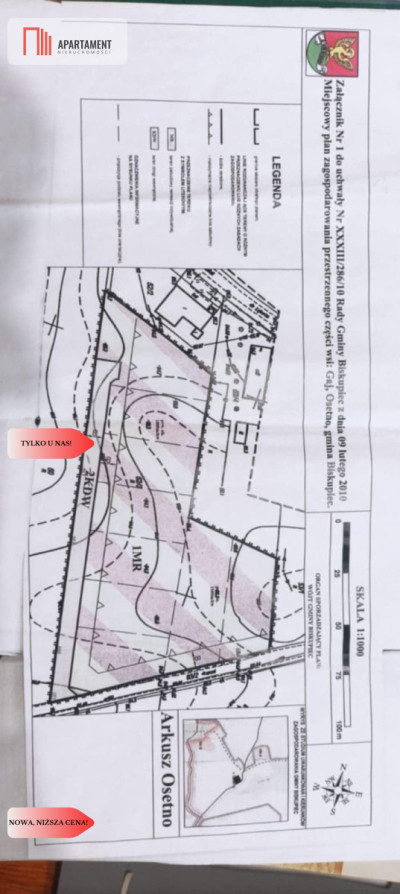 Tylko u  Nas ATRAKCYJNE DZIAŁKIA Budowlane - powiat nowomiejski  -
Warmińsko-Mazurskie Zdjęcie nr 6