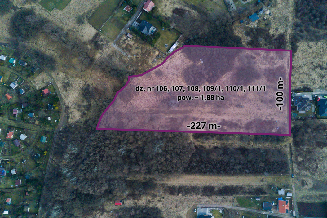Grunt dla dewelopera w Krakowie 1,8ha -
małopolskie Zdjęcie nr 1