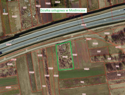 Działka usługowa Modlniczka pod Krakowem -
małopolskie