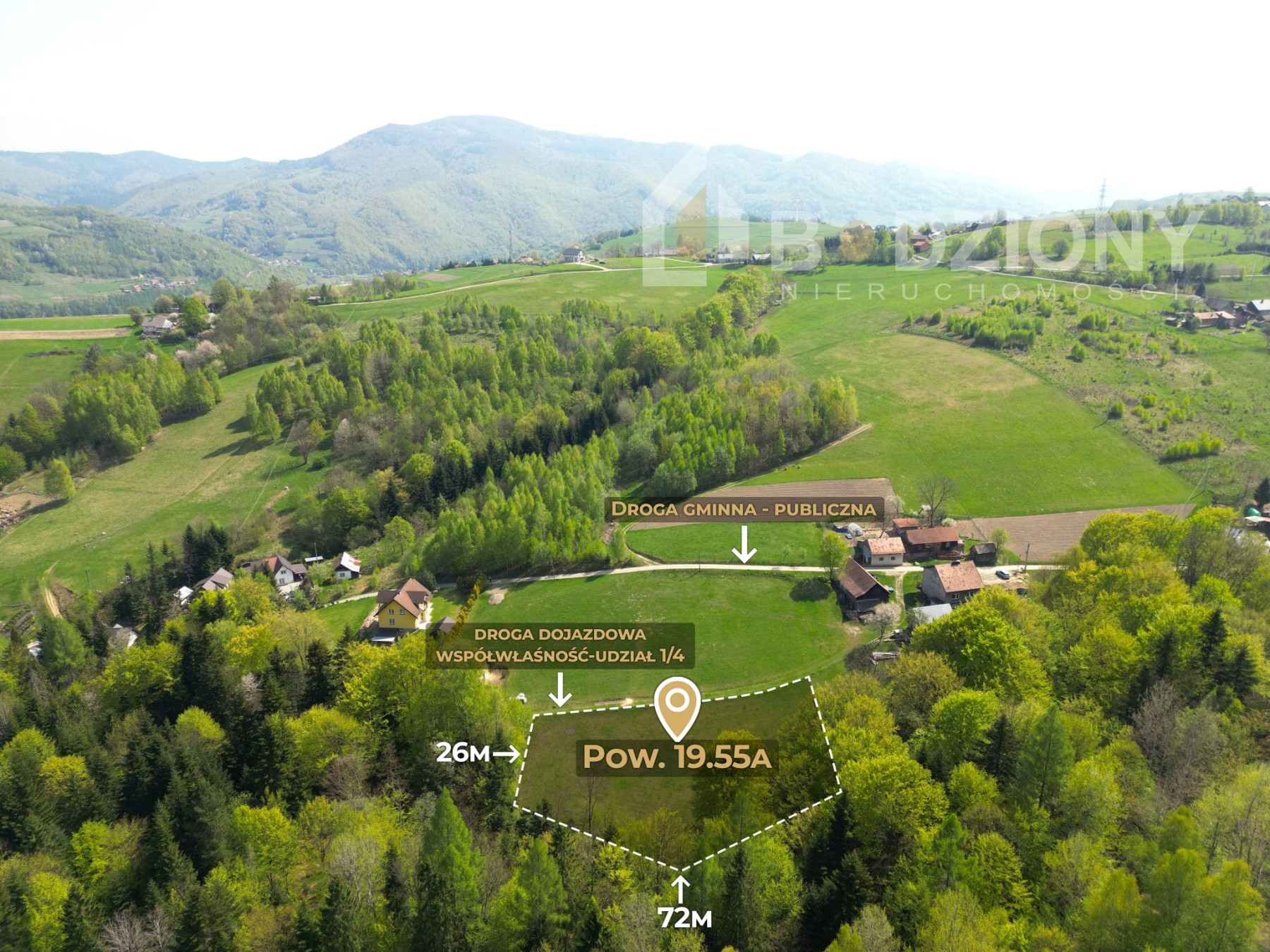 Działka budowlana w Barcicach Górnych z gwarancją ciszy i spokoju - nowosądecki  -
małopolskie Zdjęcie nr 1