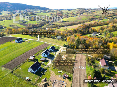 Twoje miejsce z widokami na góry  działka 1017 a w Krużlowej Wyżnej - Krużlowa Wyżna  - małopolskie