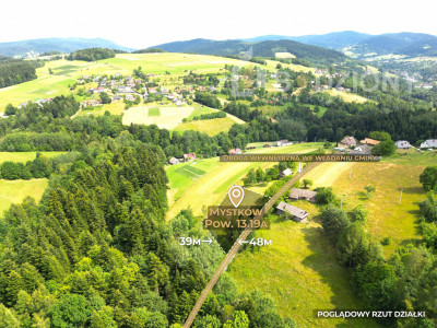 Atrakcyjna działka w Mystkowie - gotowa pod budowę - Mystków  - małopolskie