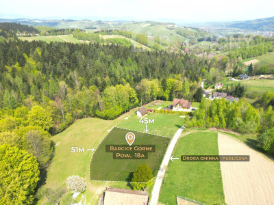 Wybuduj tutaj swój niezwykły dom Barcice Górne ul Kliny - nowosądecki  - małopolskie
