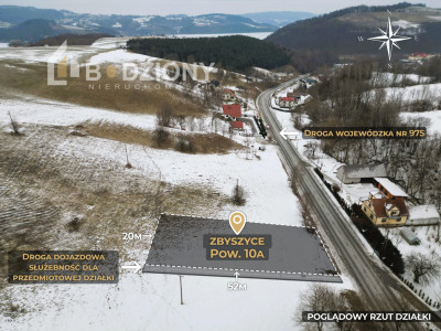 Zbyszyce - 10 arów gotowe do budowy - Zbyszyce  - małopolskie