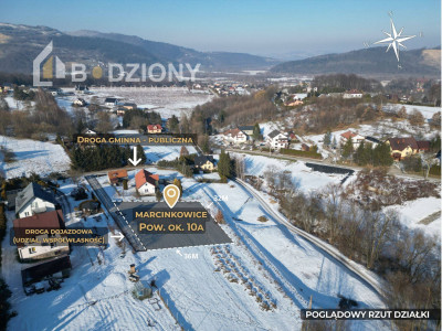 Działka której szukasz 10 arów w Marcinkowicach - Marcinkowice  - małopolskie