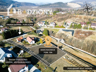 Działka której szukasz 10 arów w Marcinkowicach - Marcinkowice  - małopolskie
