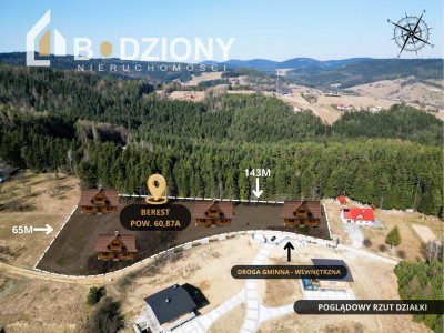 Inwestycyjna działka w Bereście z warunkami zabudowy na 4 domy - Berest  - małopolskie