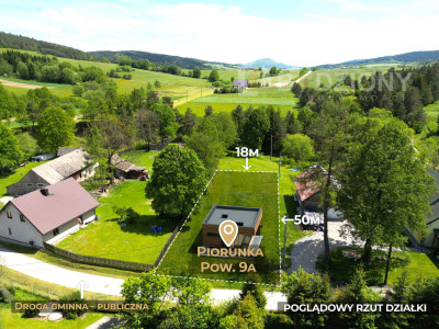 Unikatowa działka na sprzedaż w miejscowości Piorunka gm Krynica-Zdrój - Piorunka  - małopolskie