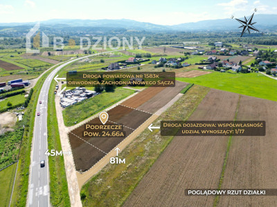 Inwestycyjna działka w Podrzeczu - przy Zachodniej Obwodnicy - Podrzecze  - małopolskie