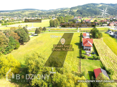 Działka z potencjałem w Starym Sączu - Stary Sącz  - małopolskie