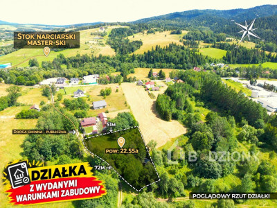Tylicz - działka z gotowymi dokumentami do budowy - Tylicz  - małopolskie