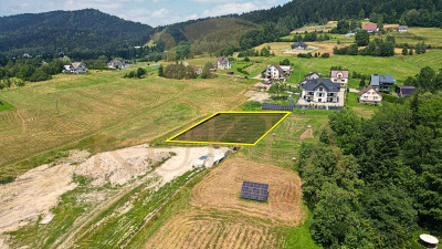 Działka uzbrojona z widokiem na góry - Cieniawa   -
małopolskie Zdjęcie nr 2