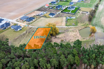 Działka budowlana 3357m2 Porażyn MPZP pod lasem - Porażyn  -
Wielkopolskie Zdjęcie nr 2