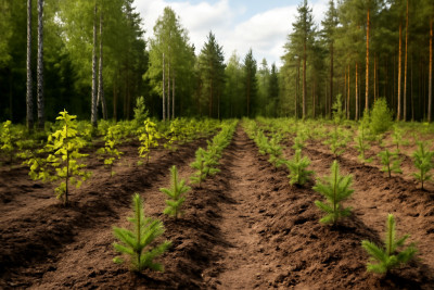 Grunt leśny w gminie Ciechanowiec - Skórzec  -
Podlaskie Zdjęcie nr 2