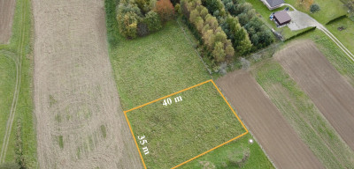 Urokliwa działka w Komborni z widokiem na góry - Kombornia  - Podkarpackie