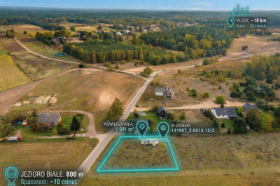 Uzbrojona działka 1091 m   domek holenderski - Sędeń Mały  - Mazowieckie