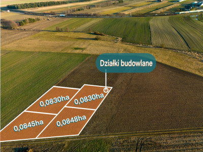4 Działki budowlane pod Dobrodzieniem Niska cena - Dobrodzień  - Opolskie