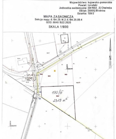 Działka budowlana- bliskość Torunia spokój natury - Browina  -
Kujawsko-Pomorskie Zdjęcie nr 4