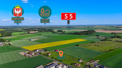 Uzbrojona działka 3846 m z WZ Ujazd gm Kiszkowo - Ujazd  -
Wielkopolskie Zdjęcie nr 2