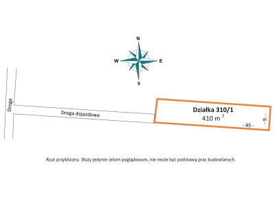 Działka budowlana 410m2 Kalino gmRzgów - Kalino  -
Łódzkie Zdjęcie nr 2