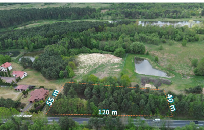 Działka budowlana 5627 m z WZ na 3 domy Inowłódz - Inowłódz  -
Łódzkie Zdjęcie nr 3