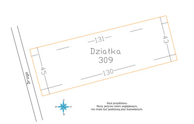 Działka 57 arów pod dom lub biznes  Tarnawa - Tarnawa  -
Małopolskie Zdjęcie nr 2