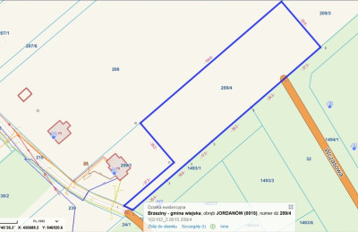 Działka 3754 m z WZ  Ignaców gm Brzeziny - Jordanów  -
Łódzkie Zdjęcie nr 2