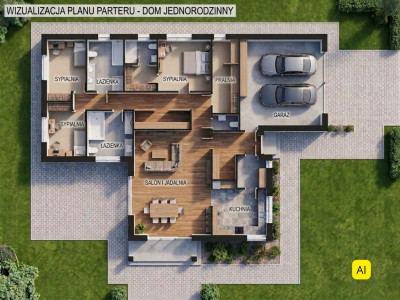 Działka budowlana z pozwoleniem na budowę 1477m2 - Rościnno  - Wielkopolskie