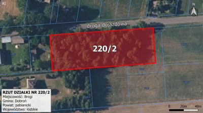 Działka budowlana 3000 m  Brogi k Ldzania  WZ  Dolina Grabi - Brogi  -
Łódzkie Zdjęcie nr 3