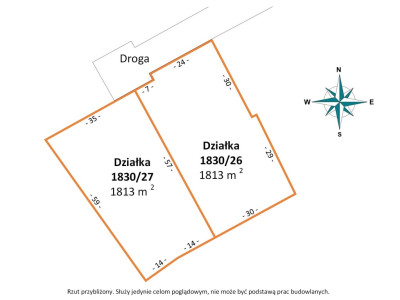 Justynów MPZP działka budowlana 1813m2 media w drodze - Justynów  -
Łódzkie Zdjęcie nr 2