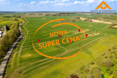 5 działek rolnych 17 zł za m 2Możliwość warunków zabudowy Tuławki - Tuławki  - warmińsko-mazurskie