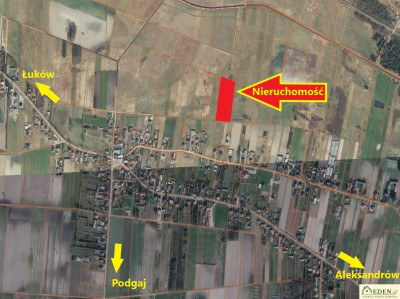 Działka o pow 4600 m w Łazach pod Łukowem - Łazy  -
lubelskie Zdjęcie nr 7