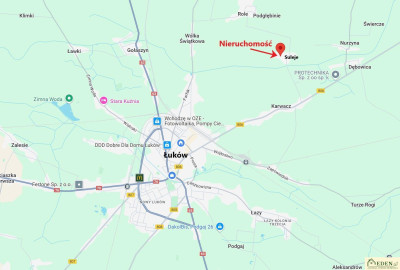Działka budowlano-usługowa w Sulejach k Łuków - Suleje  -
lubelskie Zdjęcie nr 3