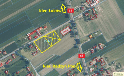 Działka budowlana 32 ary przy DK nr 63 - Stok  -
lubelskie Zdjęcie nr 4