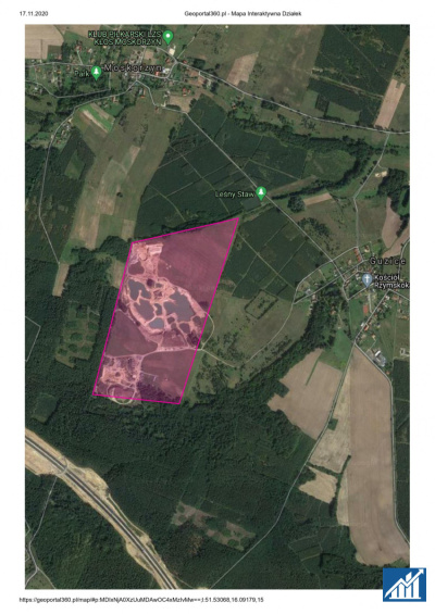 Działka 53,24ha, Guzice/Polkowice, inwestycyjna -
dolnośląskie Zdjęcie nr 2