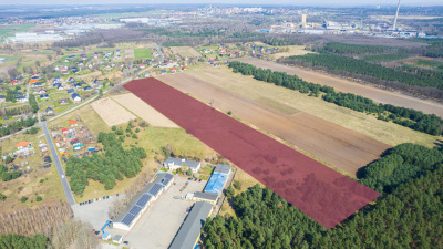 działka inwestycyjna 5,5ha, Sobin/Polkowice -
dolnośląskie Zdjęcie nr 2
