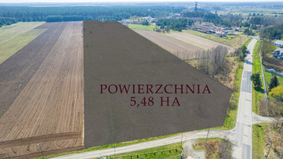 działka inwestycyjna 5,5ha, Sobin/Polkowice -
dolnośląskie Zdjęcie nr 4