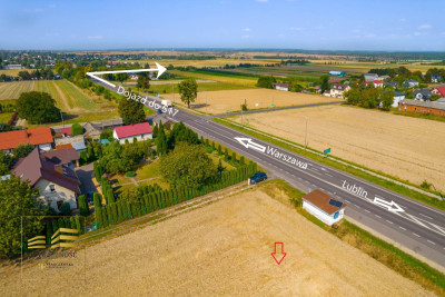 Działka przy trasie Lublin -Warszawa - Przybysławice  -
Lubelskie Zdjęcie nr 6