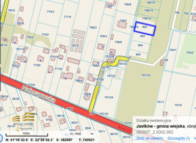 Działka budowlana Dąbrowica gmina Jastków - Dąbrowica  -
Lubelskie Zdjęcie nr 4