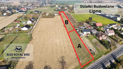 Lipno  działka przy trasie 557 idealna pod dom lub biznes 2500m2 - Lipno  - kujawsko-pomorskie