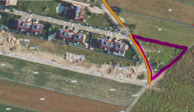 DZIAŁKA pod DOM Jednorodzinny lub Bliżniak - Pęcice  - mazowieckie