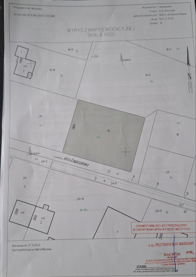 Działka 1120m² Warszawa Wawer osiedle. Aleksandrów -
mazowieckie Zdjęcie nr 2