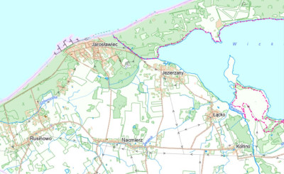 Działka inwestycyjna w Jezierzanach k Jarosławca nad morzem - Jezierzany  - zachodniopomorskie