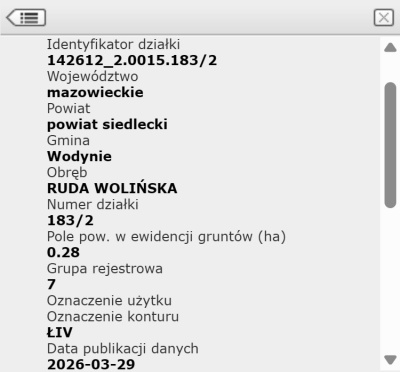 Grunty rolne Ł4 | 2.16ha | Ruda Wolińska 08-117 | 23km od Siedlec | OKAZJA -
mazowieckie Zdjęcie nr 12