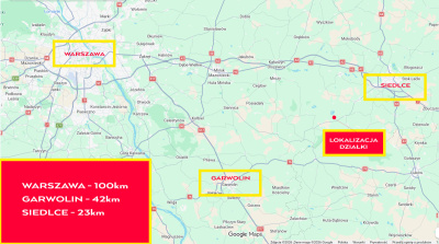 Grunty rolne Ł4 | 2.16ha | Ruda Wolińska 08-117 | 23km od Siedlec | OKAZJA -
mazowieckie Zdjęcie nr 13